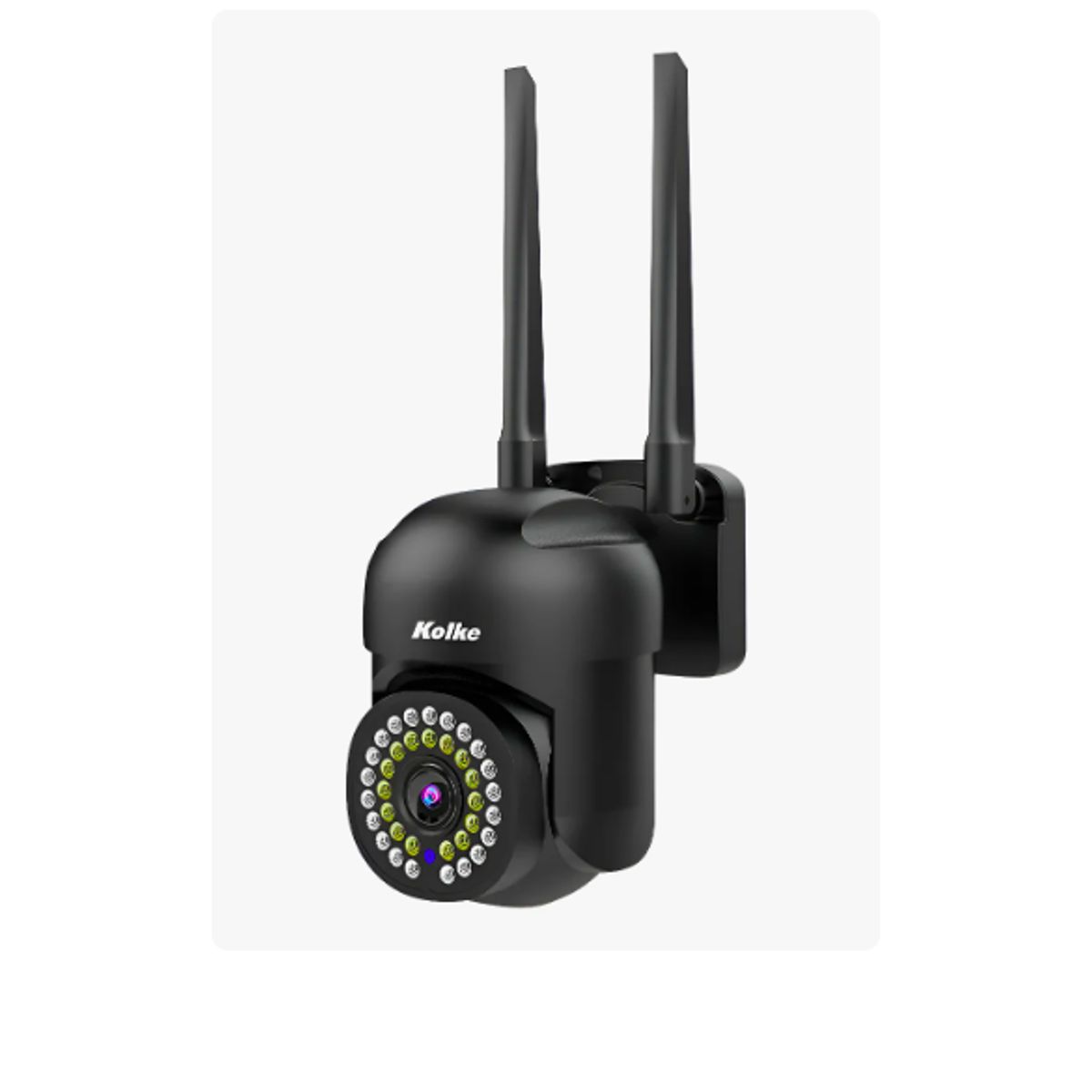 GENERICO - Cámara Seguridad Kolke Ptz 2mp Visión Nocturna Color Audio Color Negro