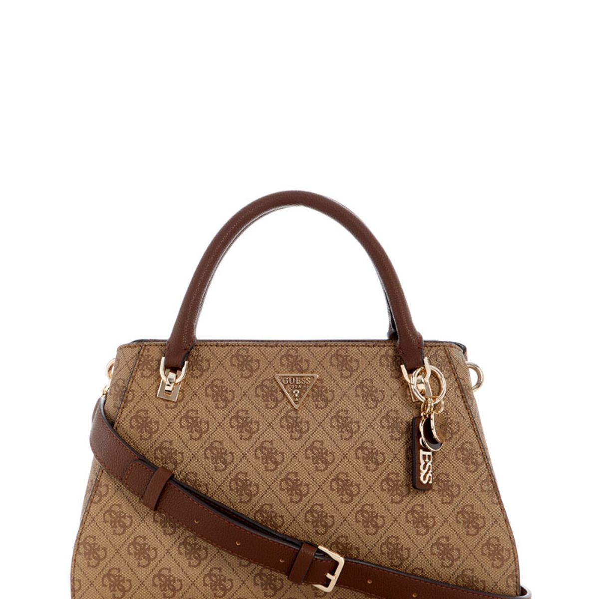 GUESS - Cartera Noelle Ii Luxury Satchel Café