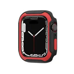 CELLBOX - Protector Carcasa Negro / Rojo Para Apple Watch de 41 mm