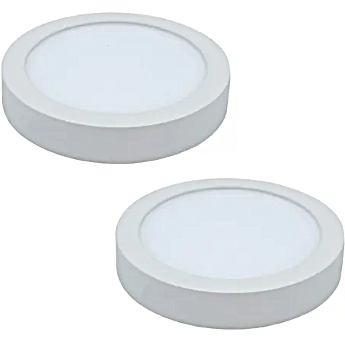 AVC - PACK 2 PANELES LED  SOBREPUESTO REDONDO 24W FRIO