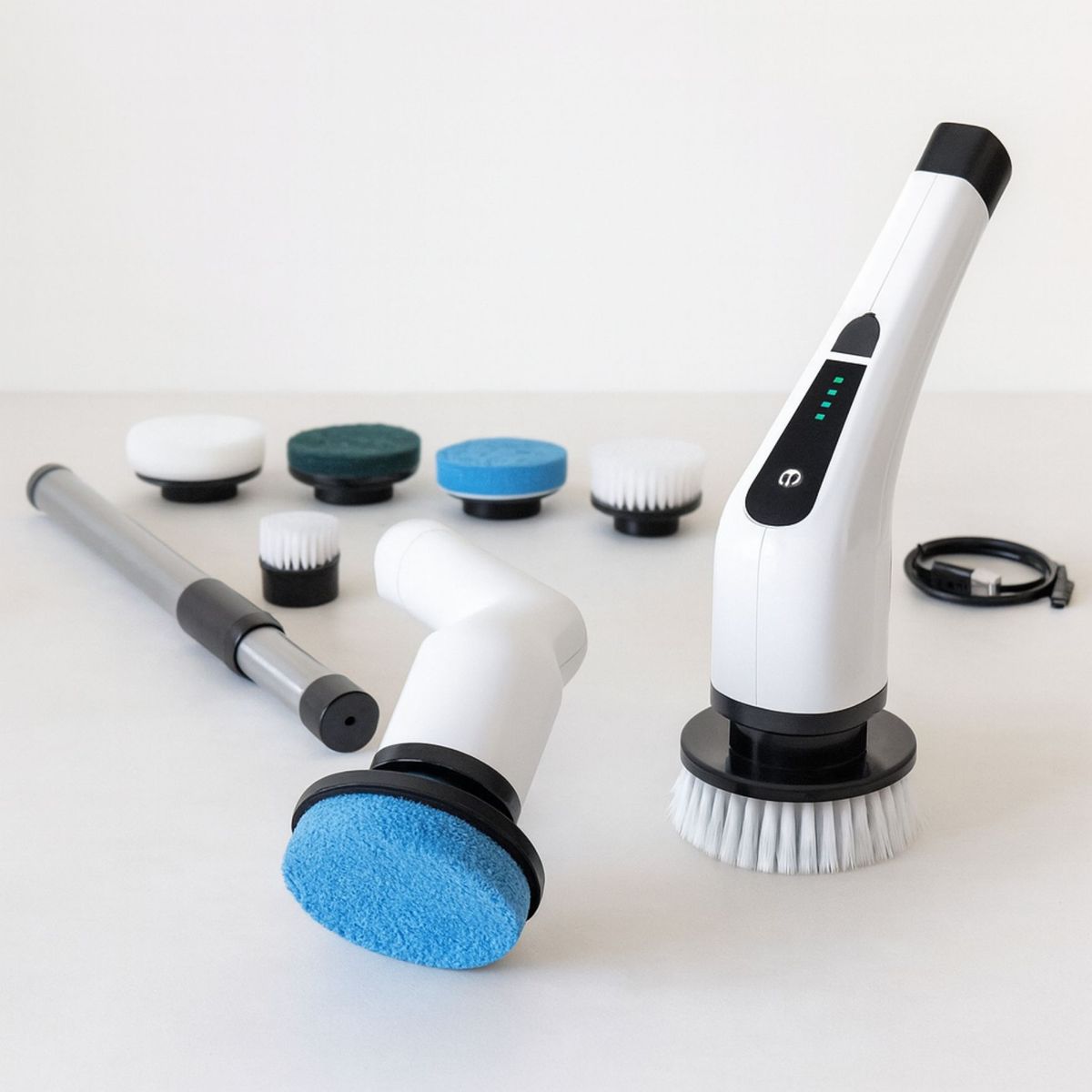 MOVI - PACK HOGAR 3x2 Cepillo limpieza 9 en 1 + Aspiradora de Alta Potencia + Regalo Escoba Automatica