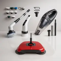 MOVI - PACK HOGAR 3x2 Cepillo limpieza 9 en 1 + Aspiradora de Alta Potencia + Regalo Escoba Automatica