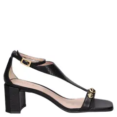 MINGO - Sandalia Mujer Casual Negro