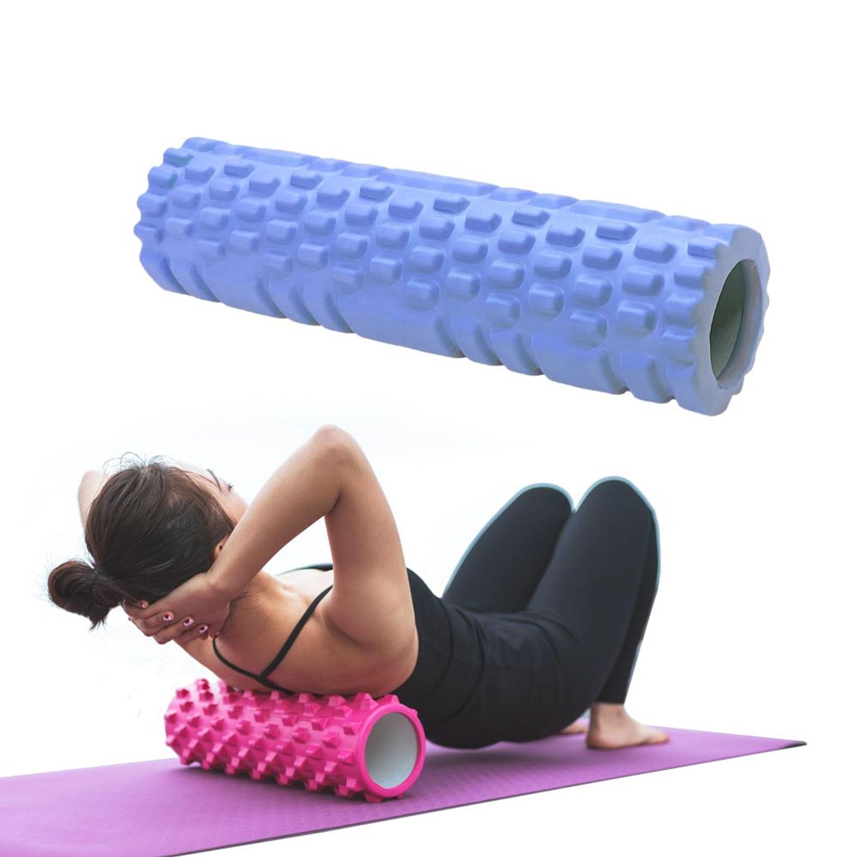 GENERICO - Foam Roller Rodillo de Masajes 30 cm