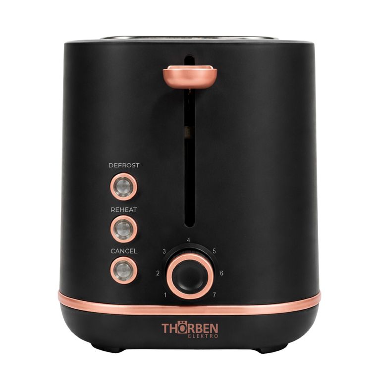 THORBEN Tostador eléctrico 2 panes Thor Gold Rose Toaster