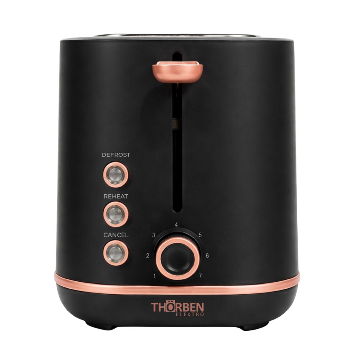 THORBEN - Tostador eléctrico 2 panes Thor Gold Rose Toaster