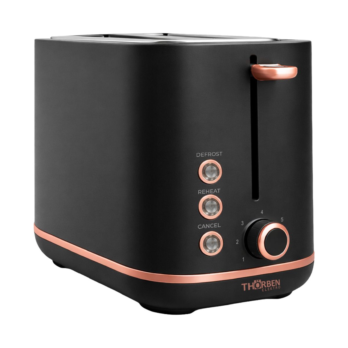 THORBEN - Tostador eléctrico 2 panes Thor Gold Rose Toaster