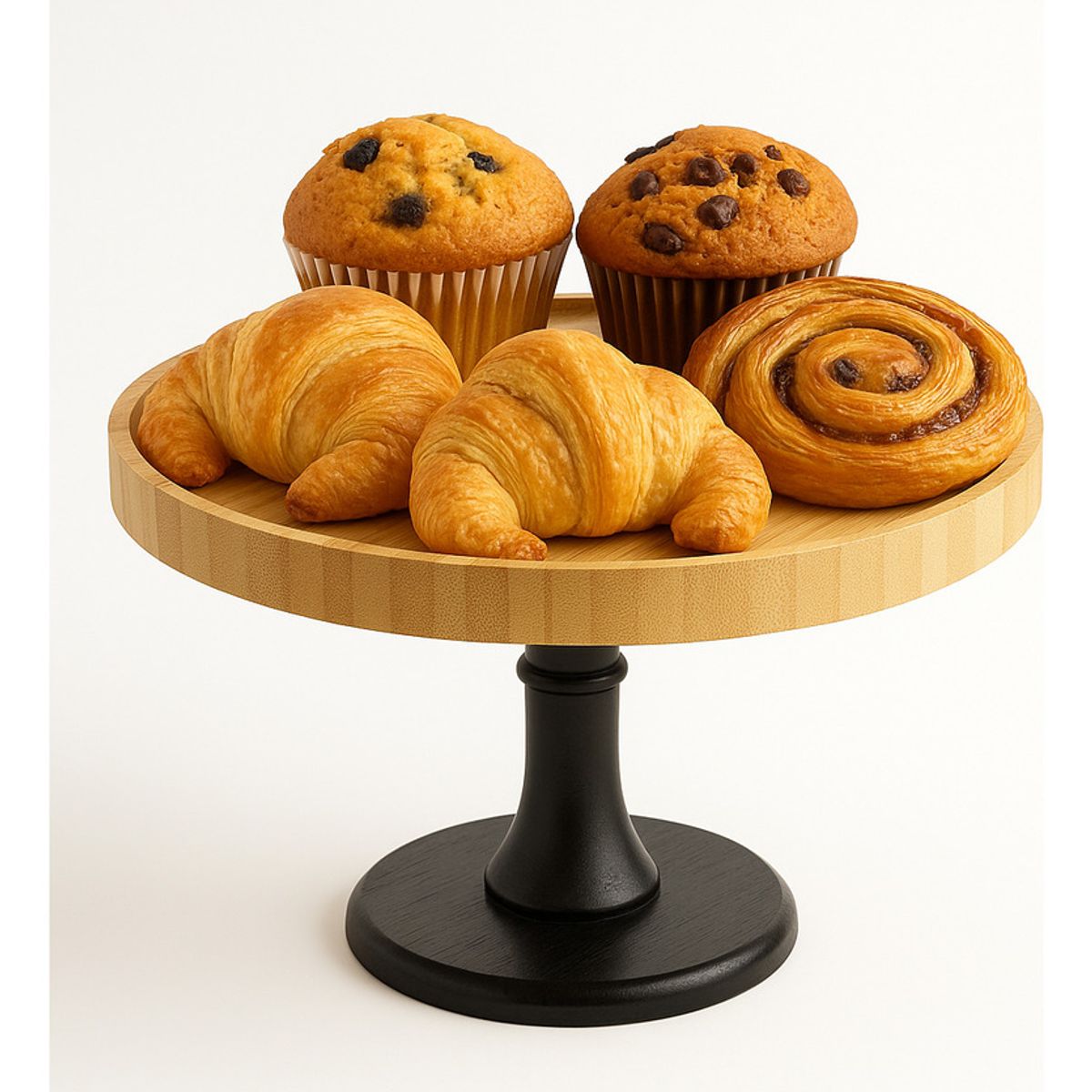 GENERICO - Base Torta Pedestal Reposteria Cupcakes Bambu Soporte 19cm