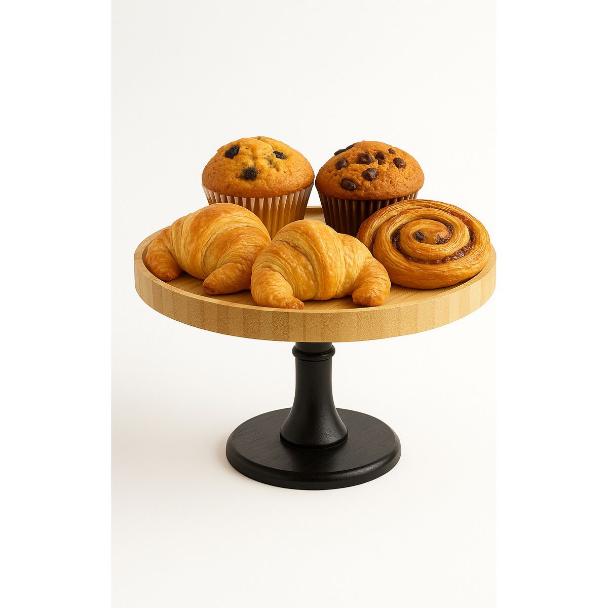GENERICO - Base Torta Pedestal Reposteria Cupcakes Bambu Soporte 19cm