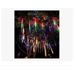 XL - Luces De Lluvia Meteoros Solares Series De Navidad