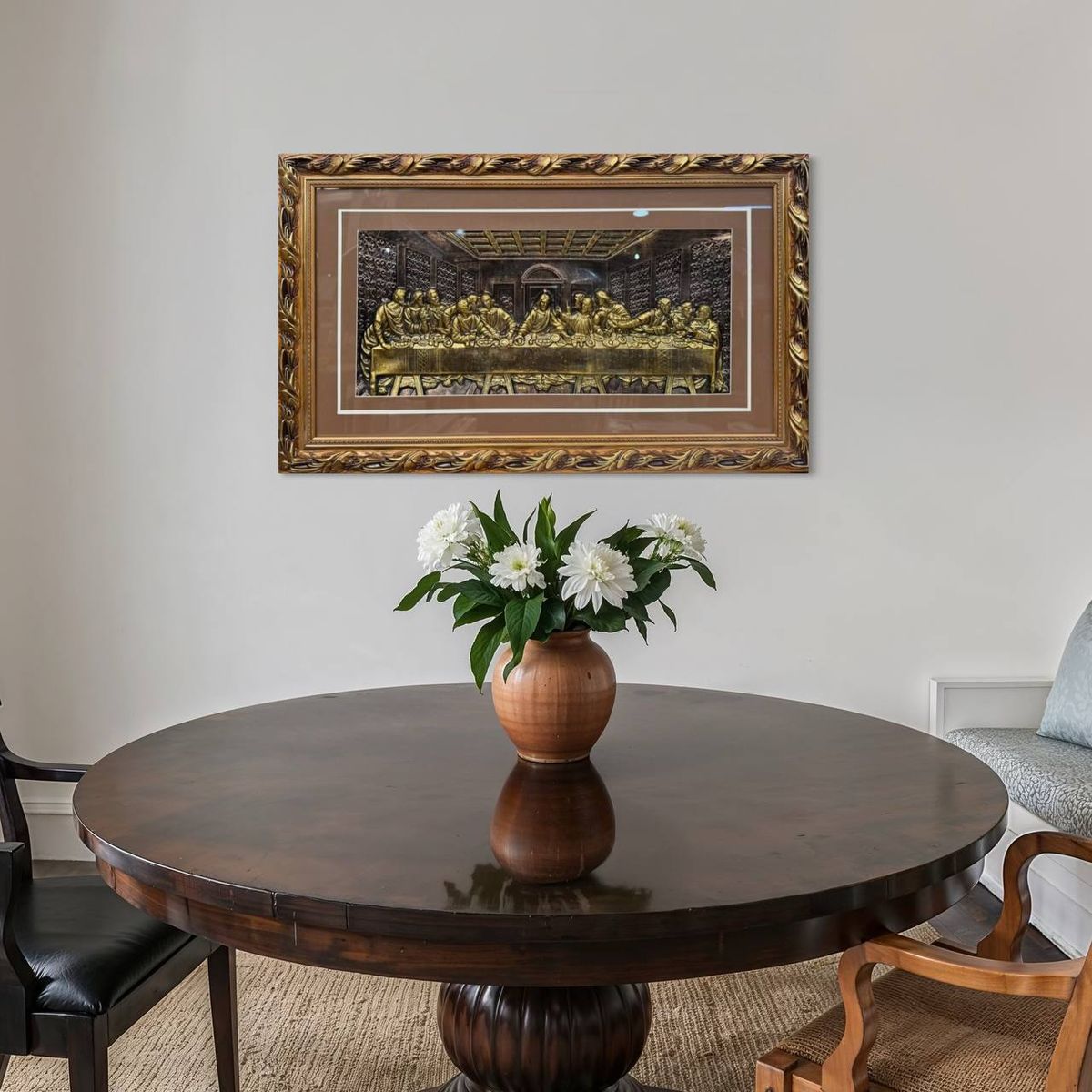 DEKAM DISEÑO - Cuadro Ultima Cena Vidrio Dorada 83x50 Cms