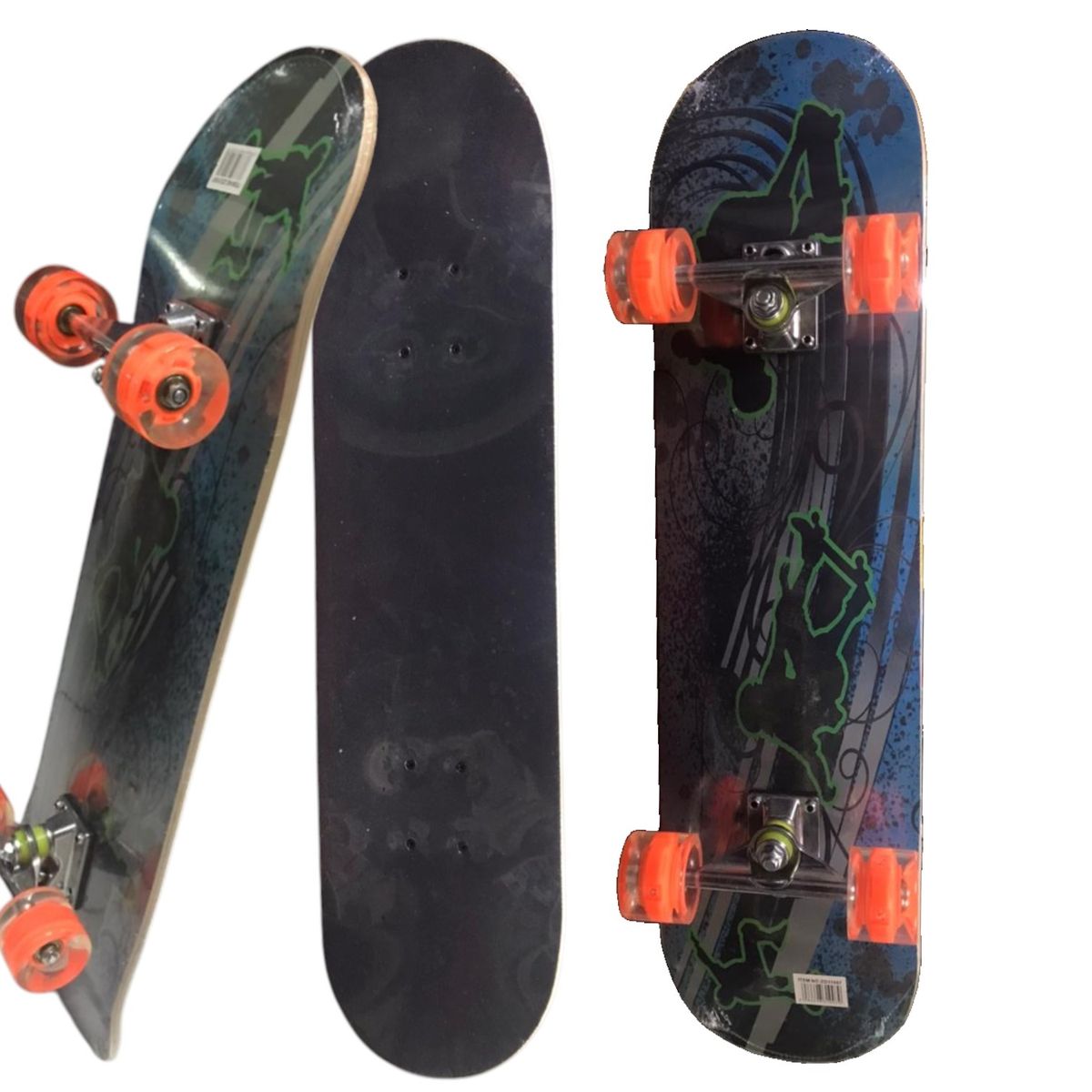 GENERICO - Skate Tabla Patineta Con Lija Ruedas Con Luces
