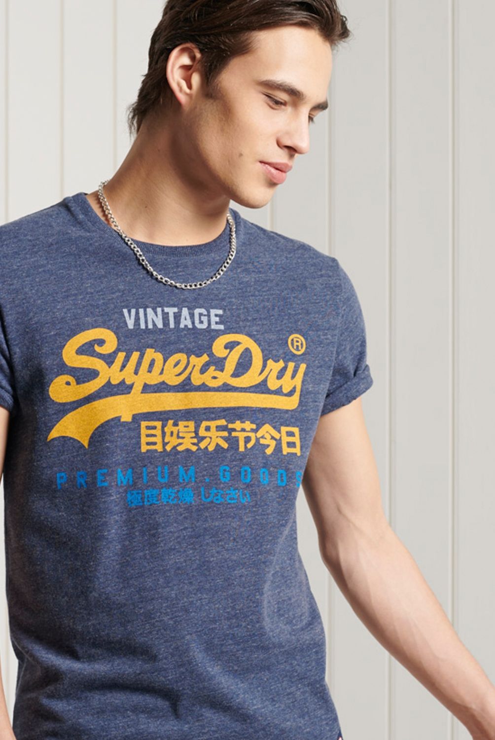 SUPERDRY - Polera Con Vintage Logo Pasteline Hombre