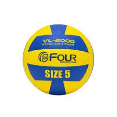 FOUR - Balón de Voleibol N°5 Amarillo y Azul - Aerolite