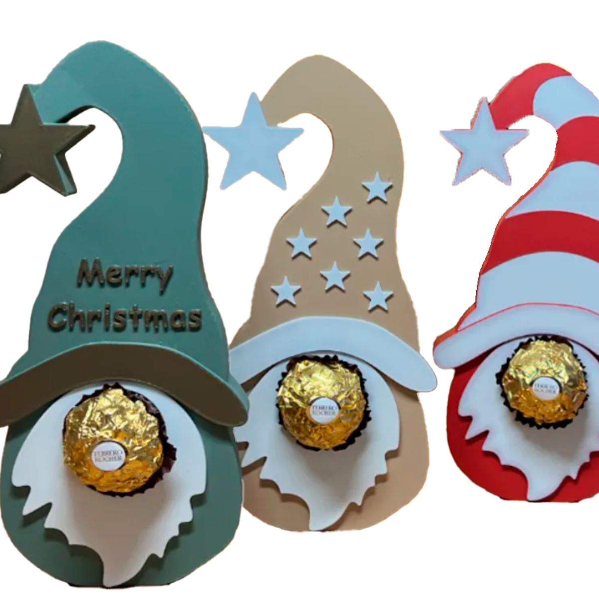 GENERICO - Adorno navidad chocolates - Gnomos (pack 3 un)