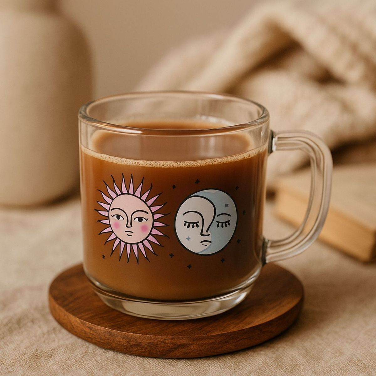 CRISTAR - Tazas De Vidrio Café Té 275ml - TOY - X2