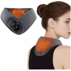 MOVI - Masajeador Térmico De Cuello 2 en 1 (Vibración y Terapia Calor)