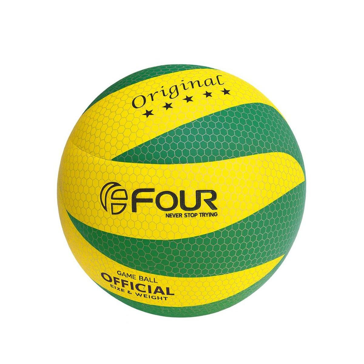 FOUR - Balón de Voleibol Profesional N°5 Amarillo Verde - Four