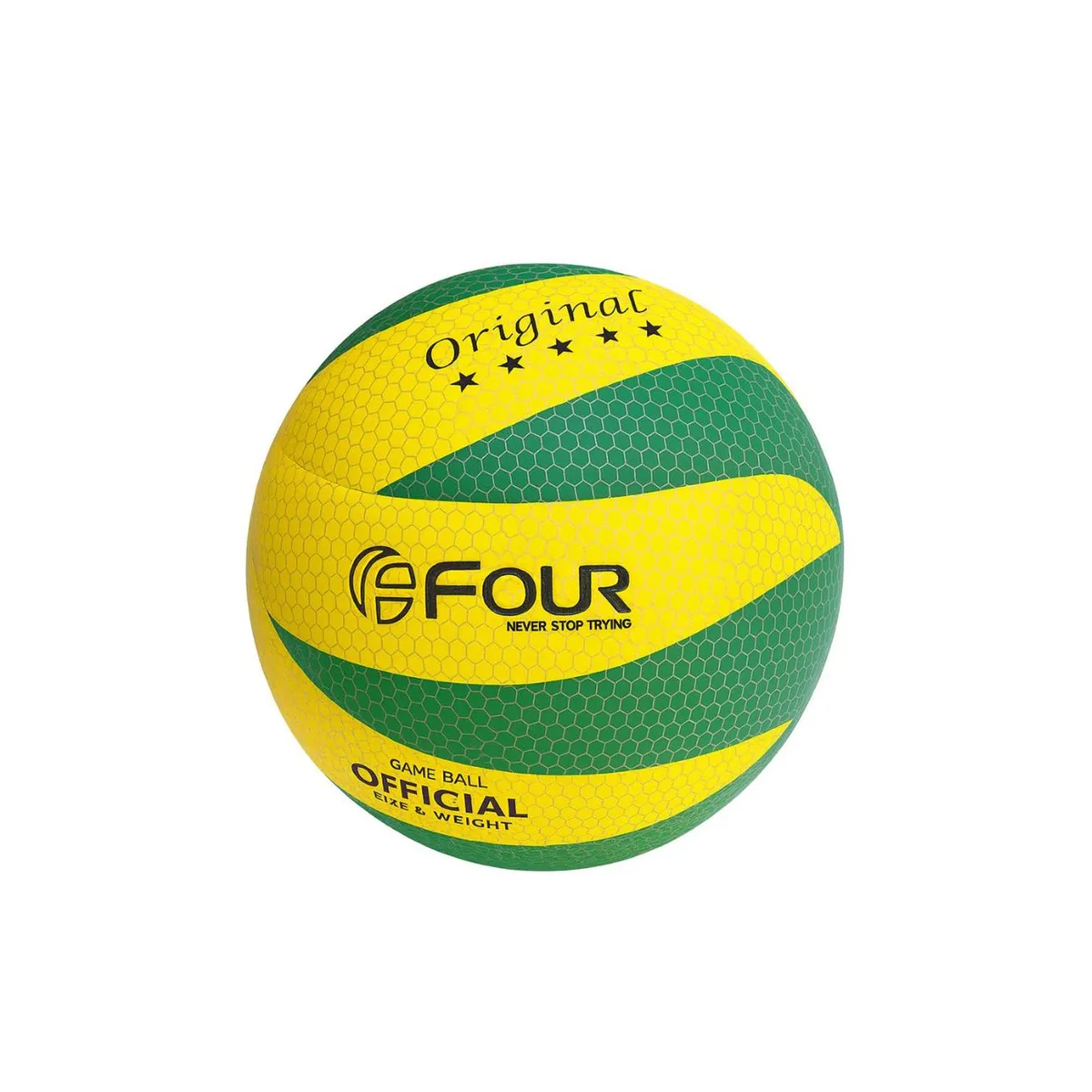 FOUR - Balón de Voleibol Profesional N°5 Amarillo Verde - Four