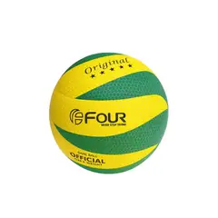 FOUR - Balón de Voleibol Profesional N°5 Amarillo Verde -