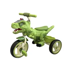 VOYAGE - Triciclo Infantil Dino Rex Con Luz y Bluetooth Green