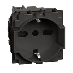 BTICINO - Módulo Enchufe Schuko 10-16A 2P+T 250V Negro Living Now