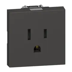 BTICINO - Modulo Enchufe Americano 15A 2P+T 250Vac Negro Living Now