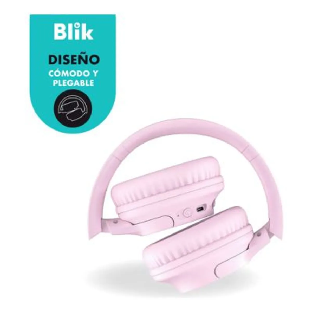 BLIK - Audífonos Bluetooth Blik Soul250 16 Hrs Color Rosado