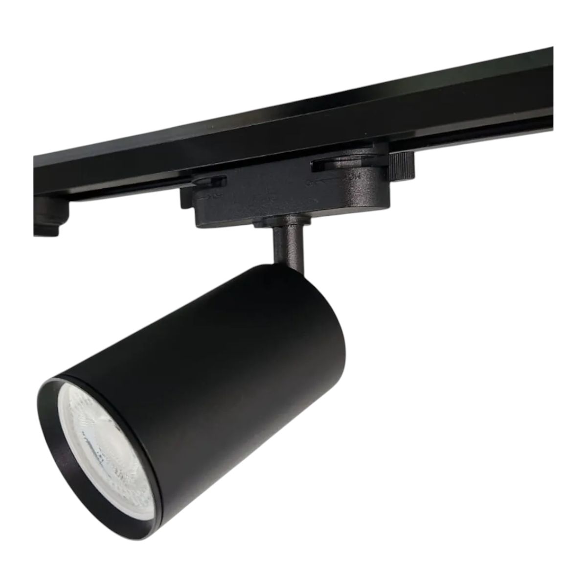 WANT - Lámpara 3 Focos Cilindros Luz Fría con Riel 1mt Negro