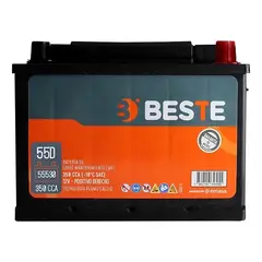 BESTE - Batería de Auto 55 Ah Positivo Derecho 350 CCA