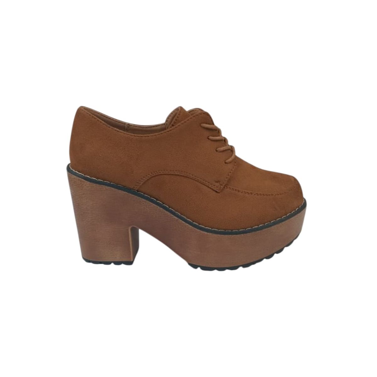 HERIEL - Zapato Camel Plataforma Mujer