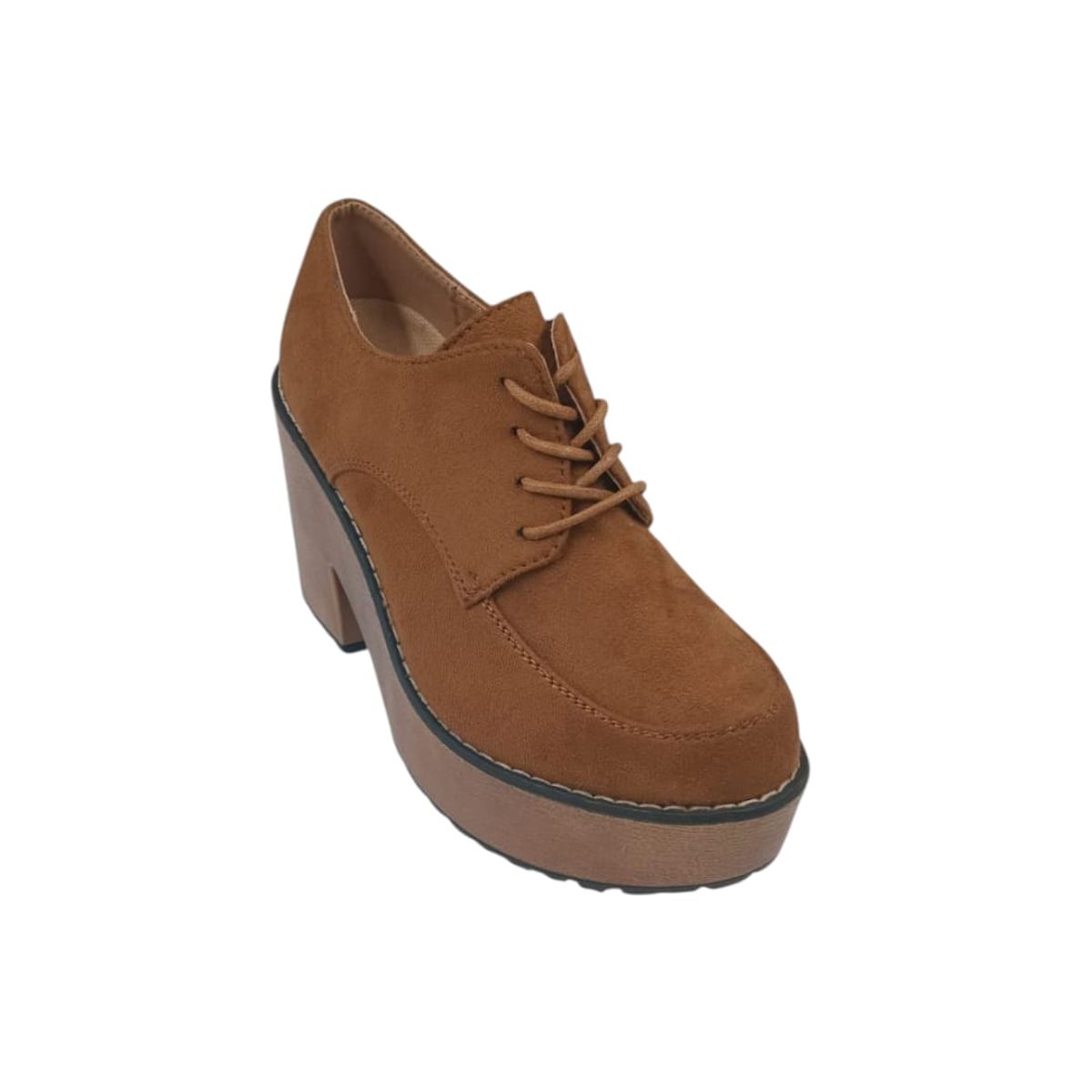 HERIEL - Zapato Camel Plataforma Mujer