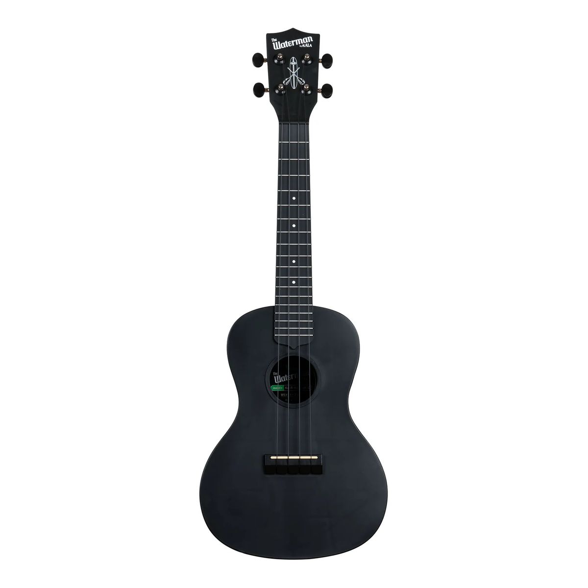 KALA - Ukelele Concierto Recycled KA-R-WMS-BK-C Wtmn Black Kala