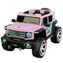 GENERICO - Auto A Bateria 12v Jeep Con Control Remoto Rosa 8808