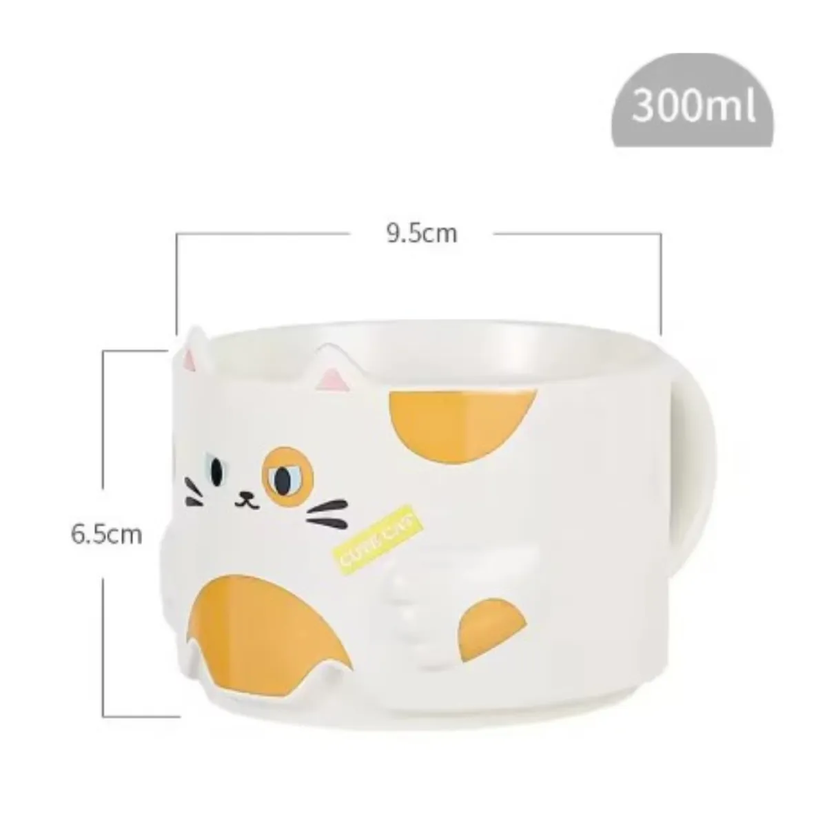 SUKEA - Taza Mug Cerámica Gato Kawaii 300ml Diseño Neko Cat