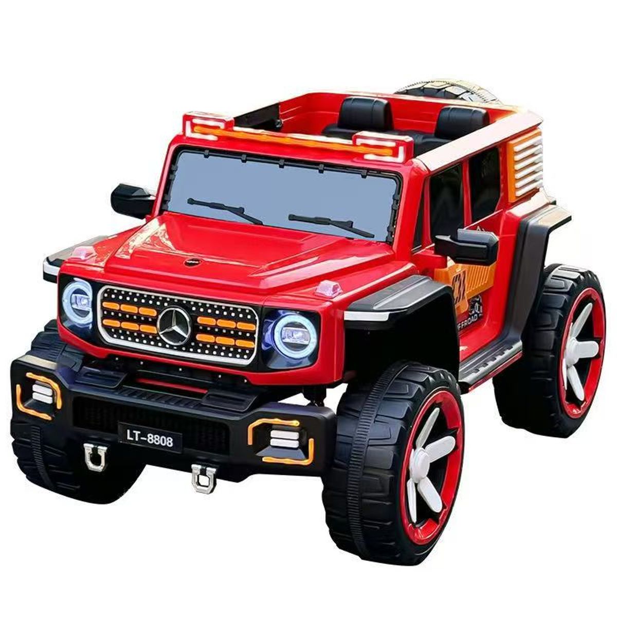 GENERICO - Auto A Bateria 12v Jeep Con Control Remoto Rojo 8808