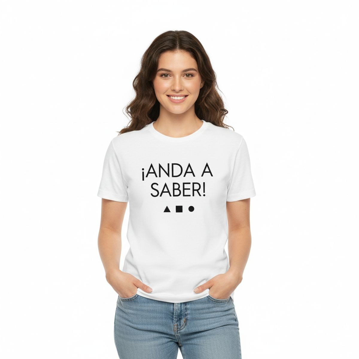 TRIPLE PLAY - Polera De Algodón Con Frase Chilena ANDA A SABER