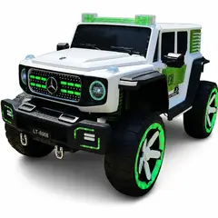 GENERICO - Auto A Bateria 12v Jeep Con Control Remoto Blanco 8808