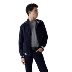 GUESS - Chaqueta Urban Satin Bomber Azul