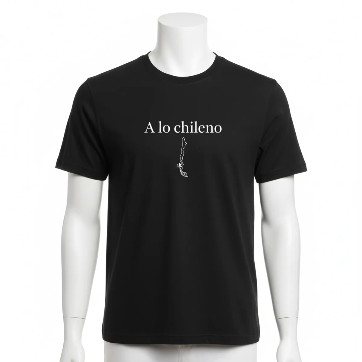 TRIPLE PLAY - Polera De Algodón Con Frase Chilena A LO CHILENO