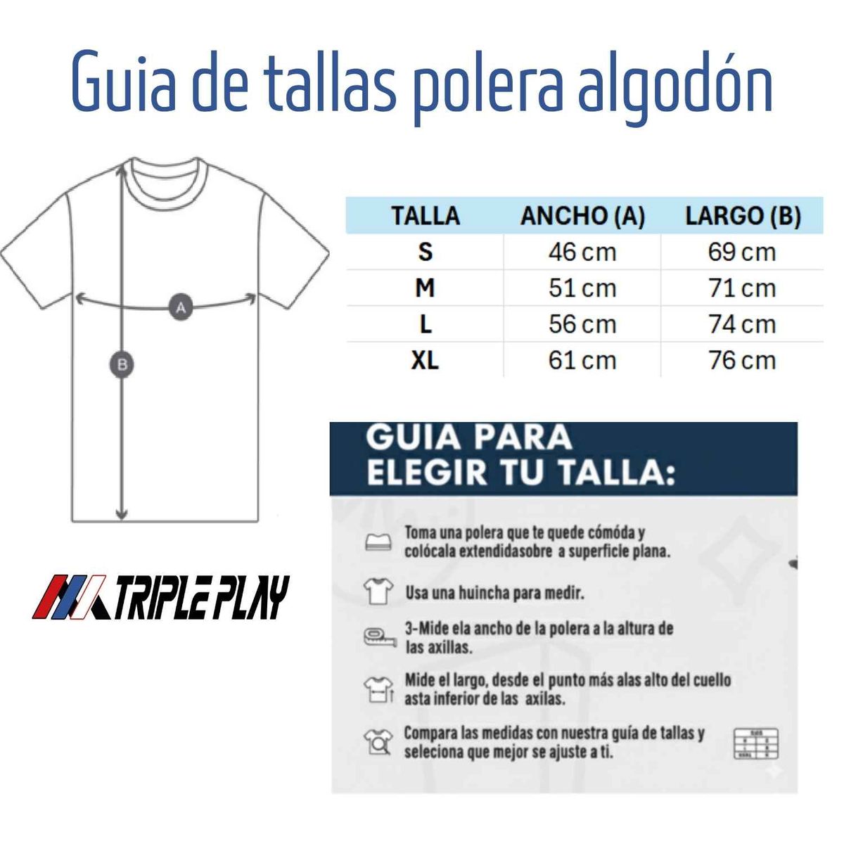 TRIPLE PLAY - Polera De Algodón Con Frase Chilena A LO CHILENO