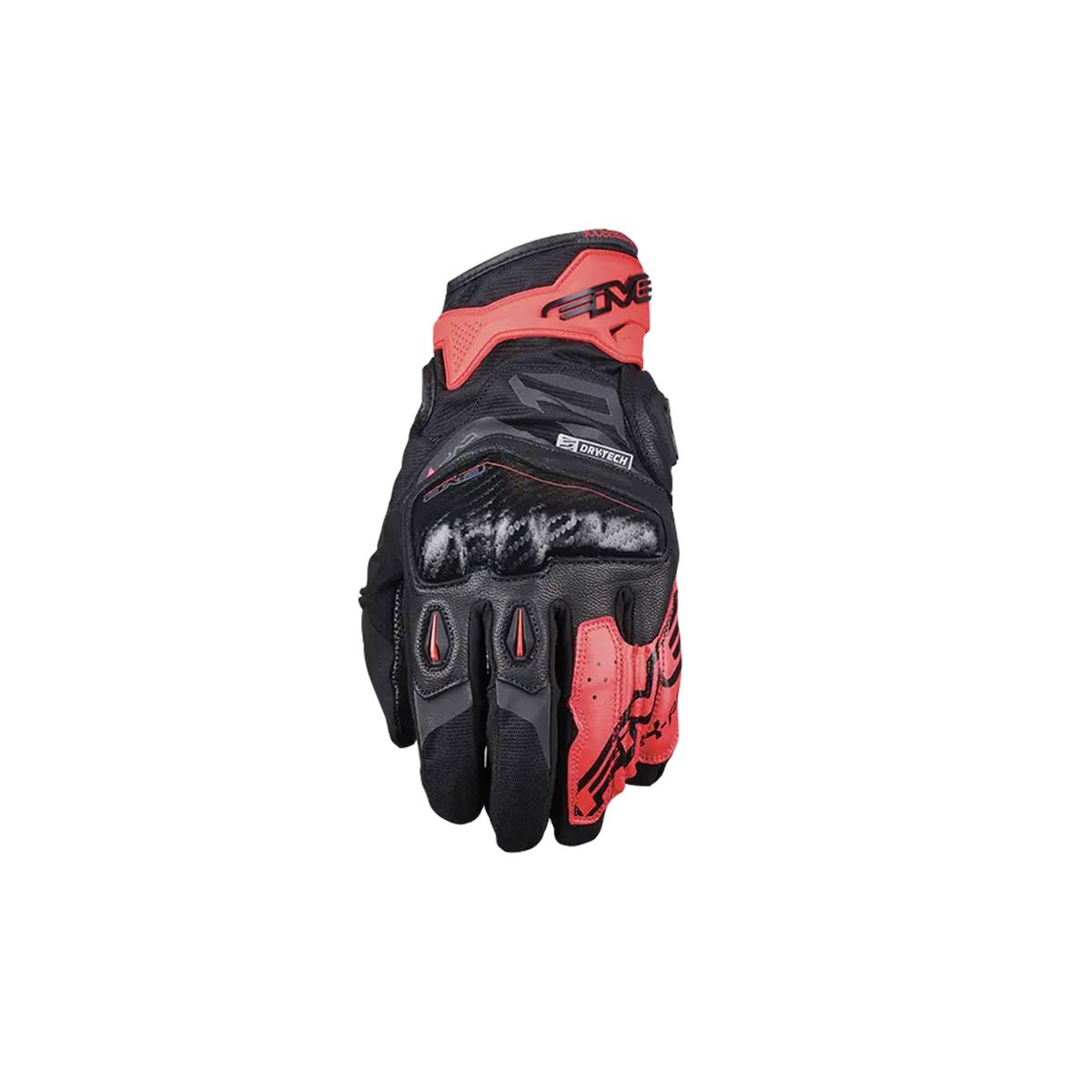 FIVE GLOVES - Guantes Moto Five X-Rider WP Negro/Fluor Rojo