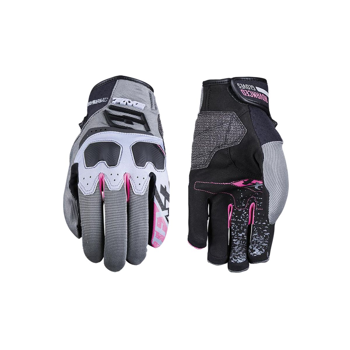 FIVE GLOVES - Guantes Moto Five TFX4 Woman Gris/rosado