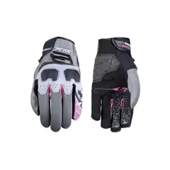 FIVE GLOVES - Guantes Moto Five TFX4 Woman Gris/rosado