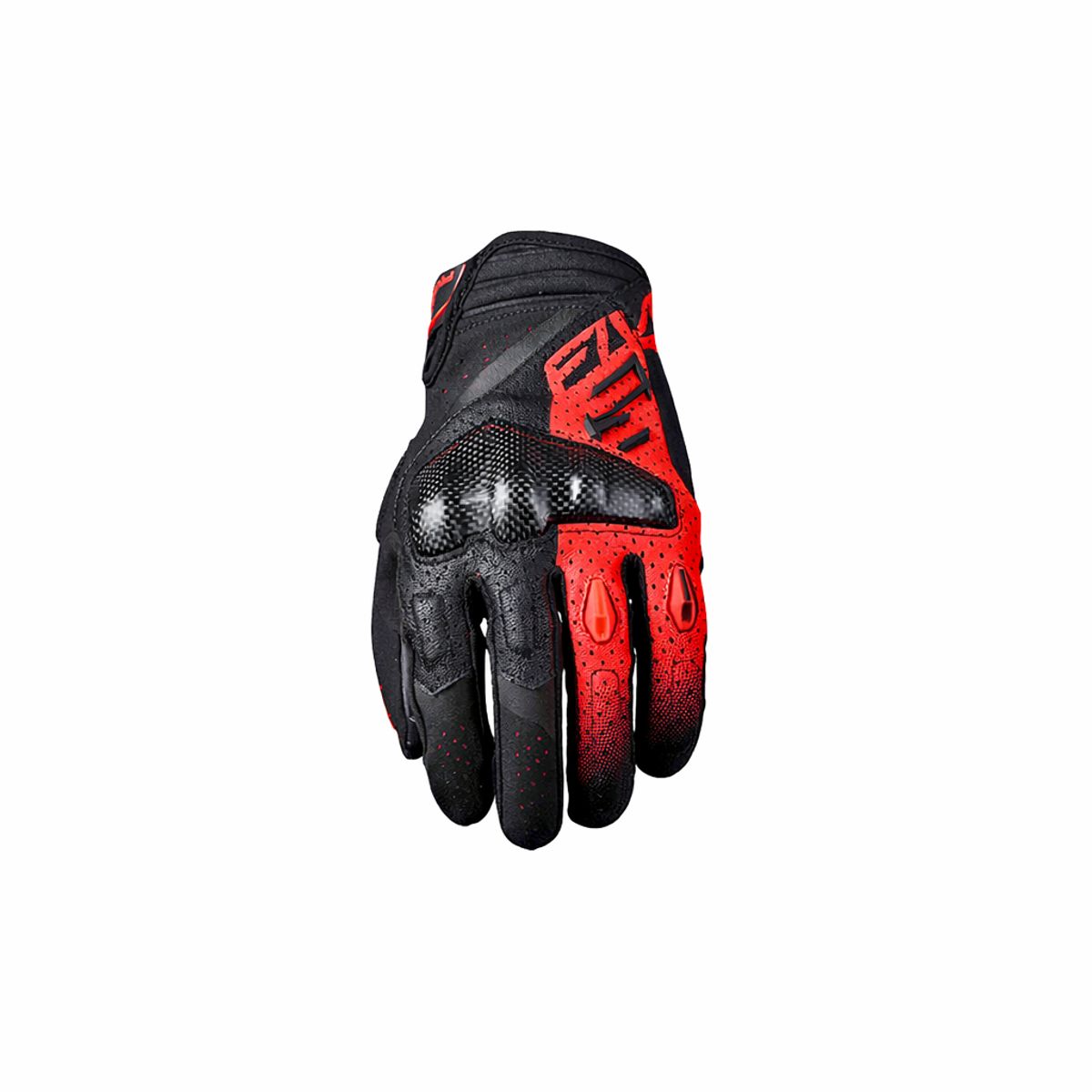 FIVE GLOVES - Guantes Moto Five RSC EVO Negro/Fluor Rojo