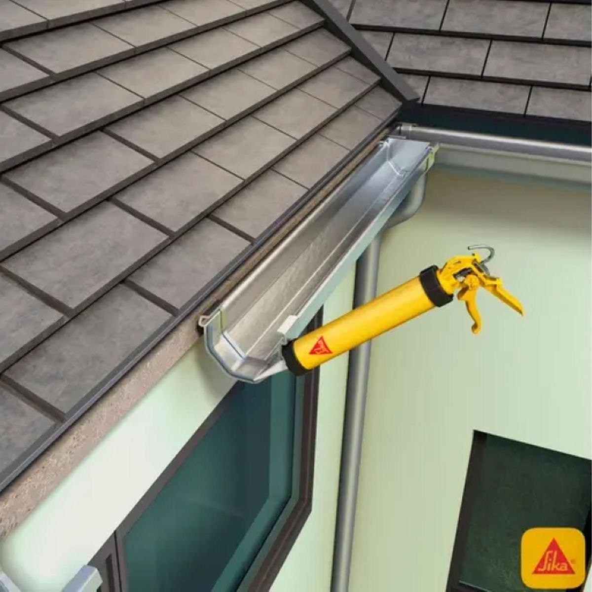 SIKA - Sellador Adhesivo Aslfatico Black Seal 300ml Sika