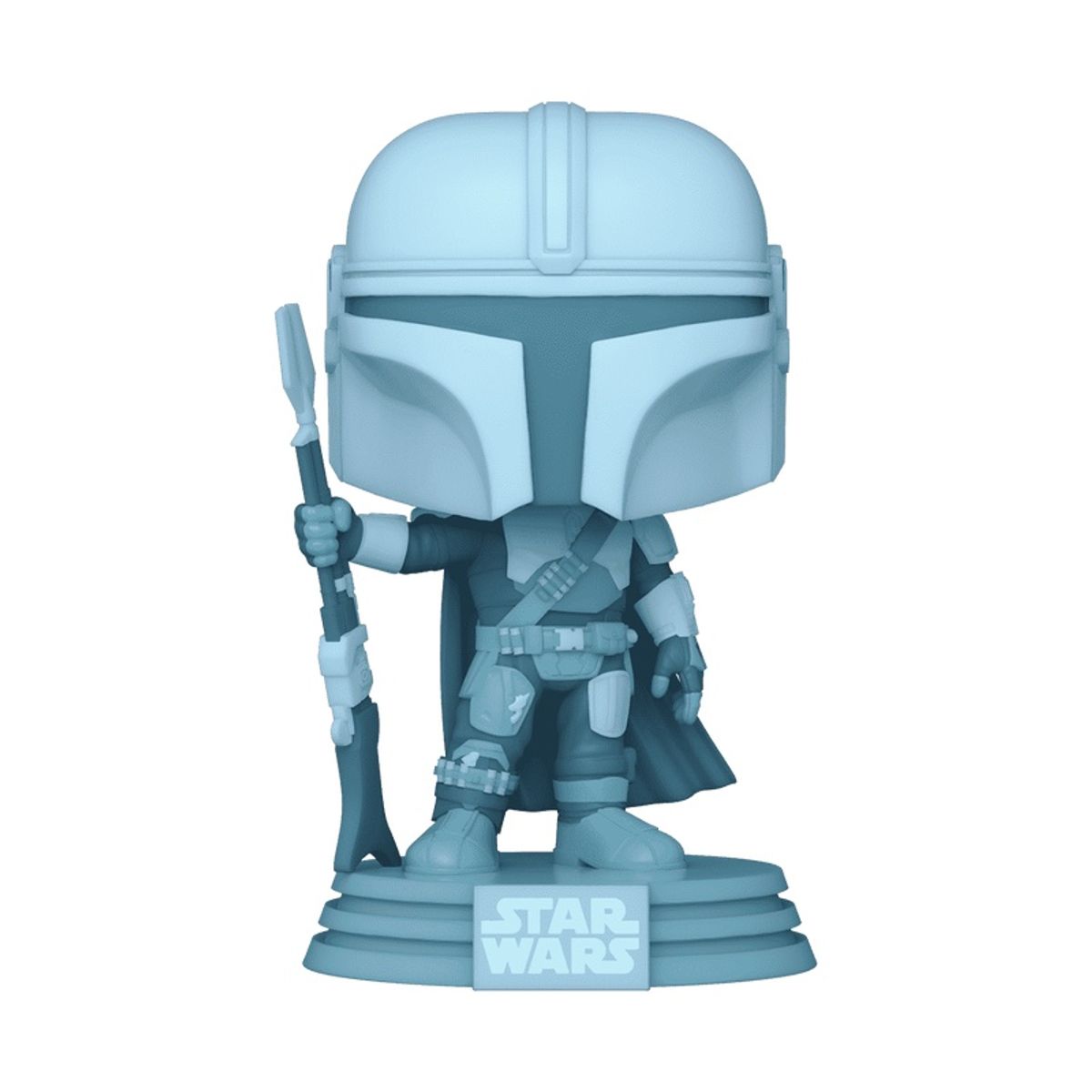 FUNKO - Funko Pop Star Wars – The Mandalorian Glow 345 + Protector