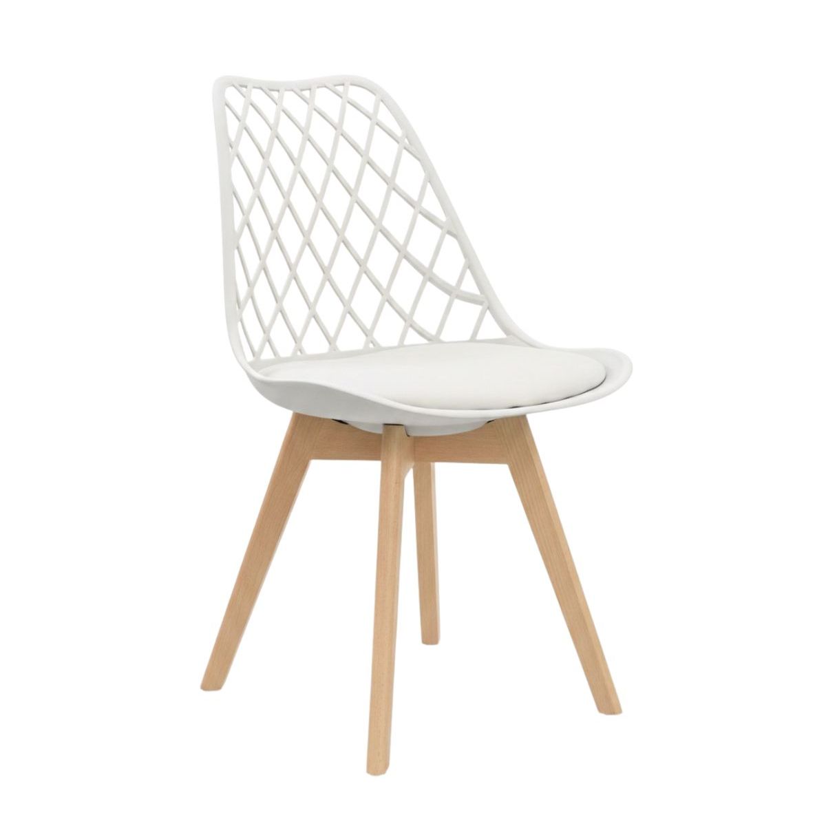 HABITA2 CHILE - Silla de comedor acolchada Tulip Mesh