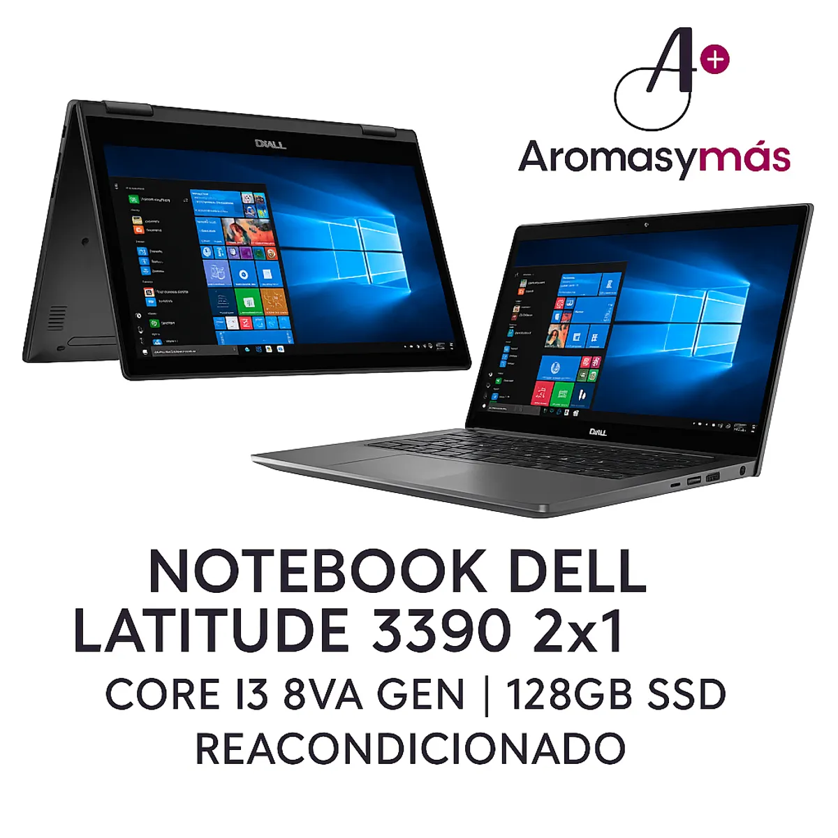 DELL - Notebook Dell LATITUDE 3390 2x1 - Core I3 8Va Gen - 8Gb Ram - 128Gb Ssd Reacondicionado
