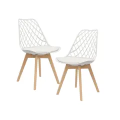 HABITA2 CHILE - Pack 2 Silla de comedor acolchada Tulip Mesh